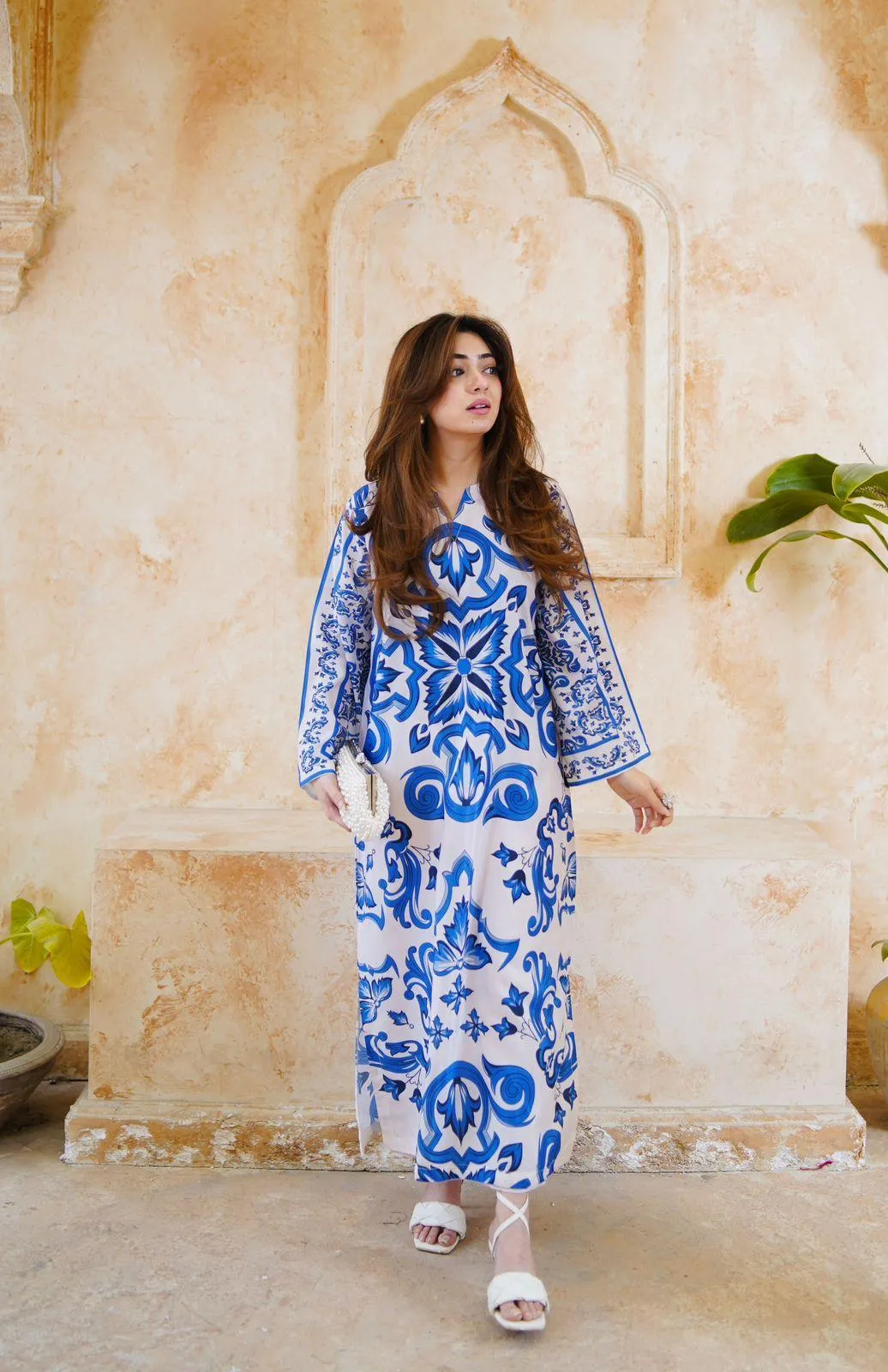 Blue Printed Doria Lawn 2PC Suit for Women - Image 8